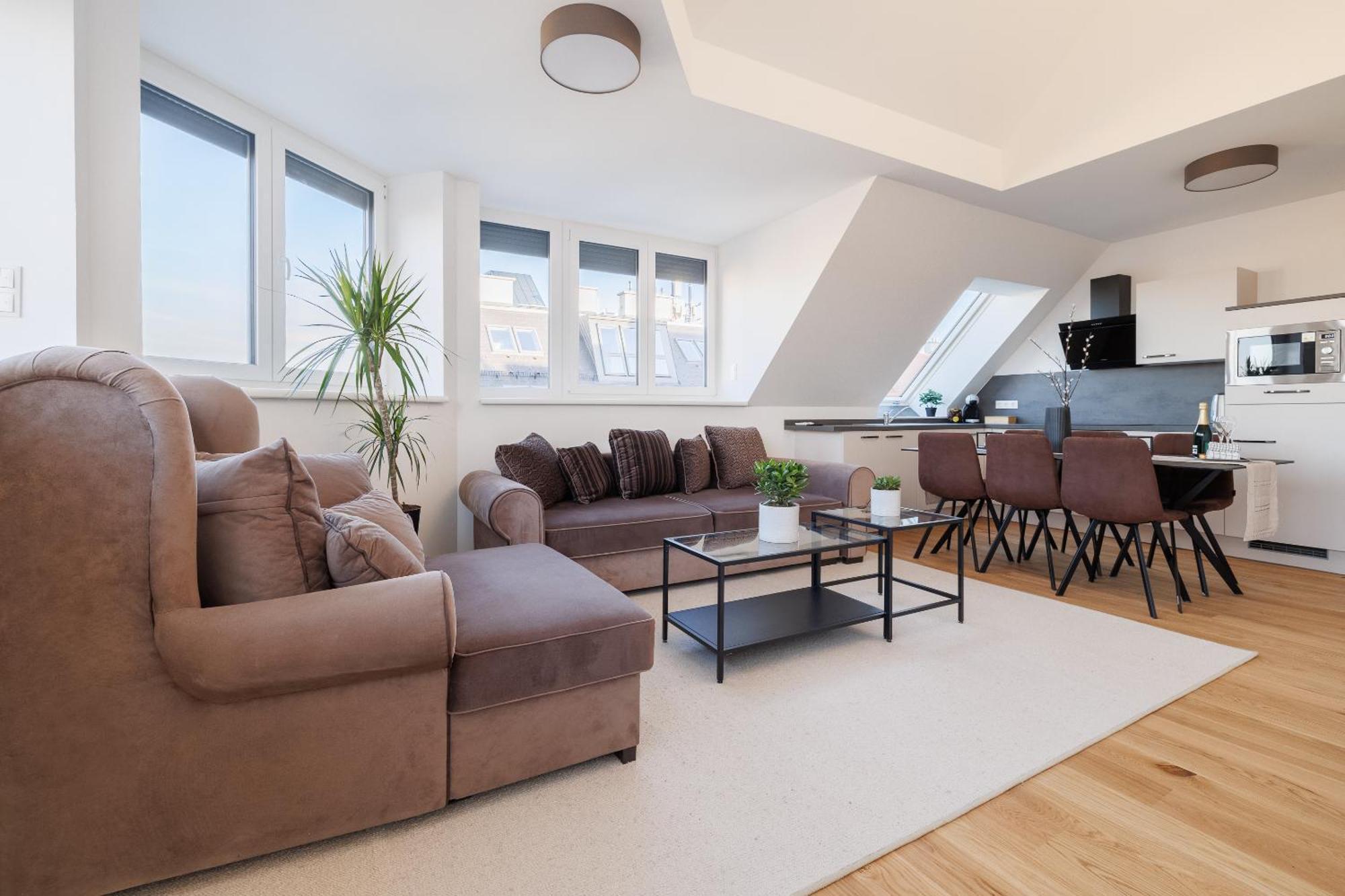 Symphony Apartments 40 - Modern Loft With Terrace And Grill In Central Location فيينا المظهر الخارجي الصورة